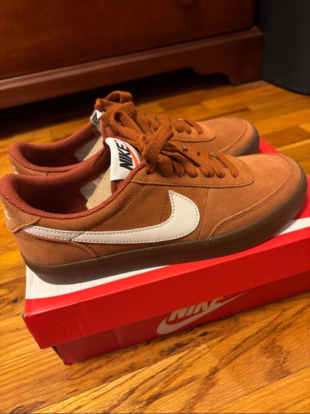 Nike Killshot 2 Brown Orange Suede Men’s 7